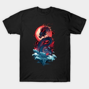 Raging Moonlight Dragon T-Shirt